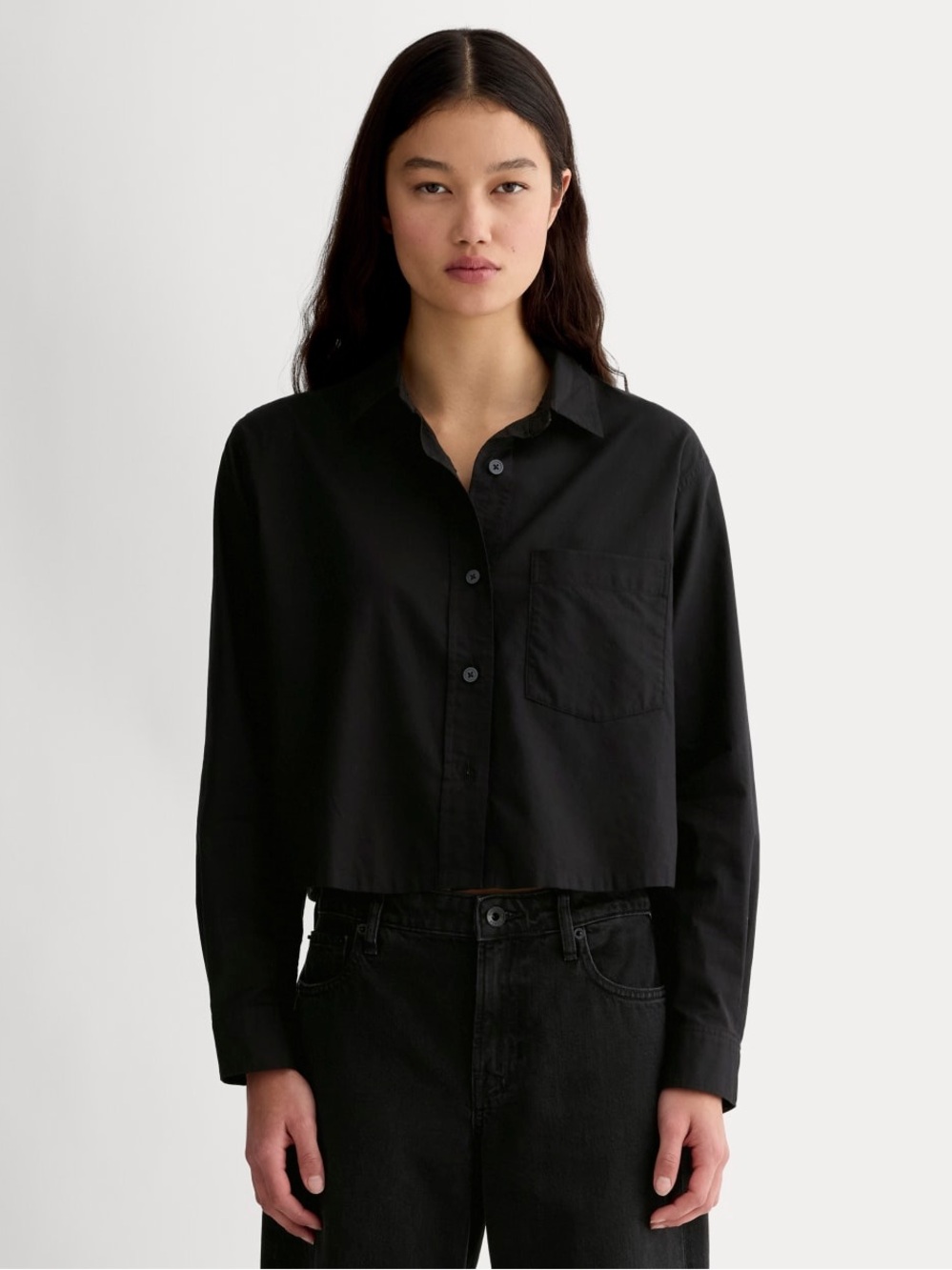 Everlane the Way Short Shirt in Silky Cotton NWOT